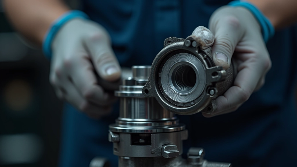 New bearing installation during cartridge rebuild process